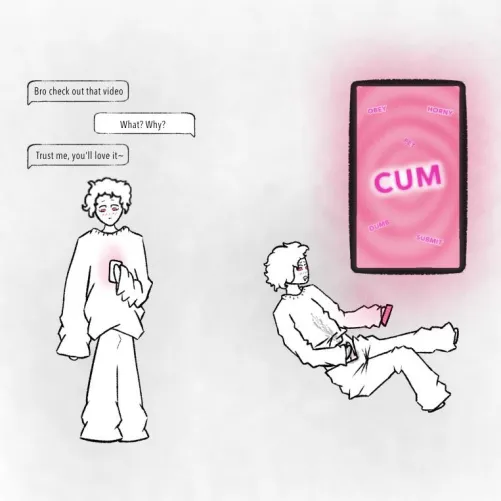 A small drawing I made. Nothing fancy but I thought it's cute lol [REEE_Ghost]