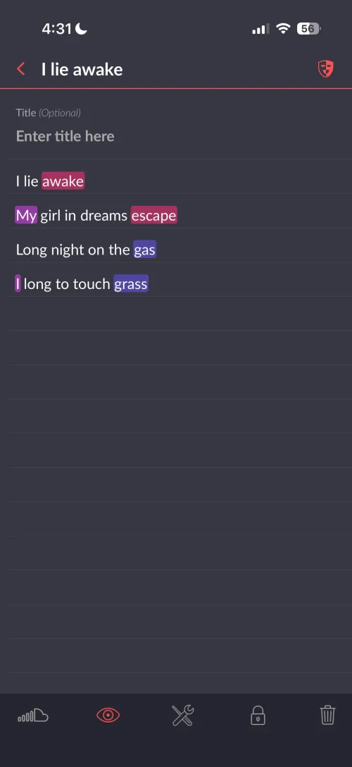 A small poem off the gas