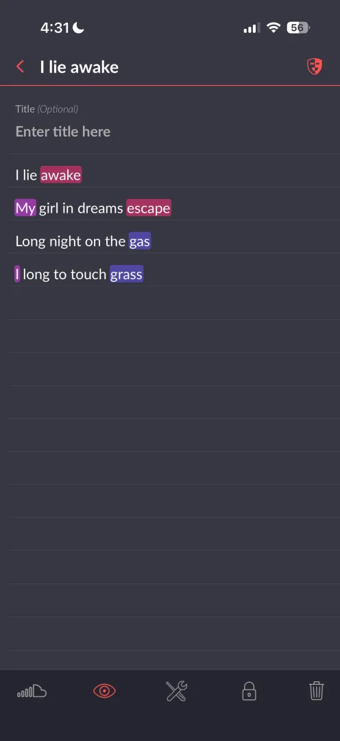 A small poem off the gas