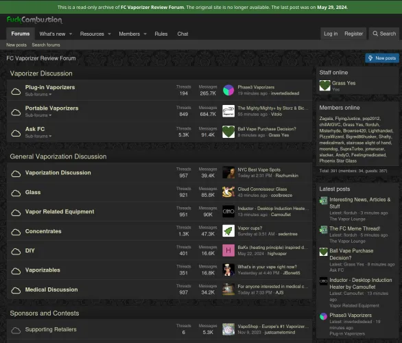 A static archive of FC (fuckcombustion.com) forums from May 2024