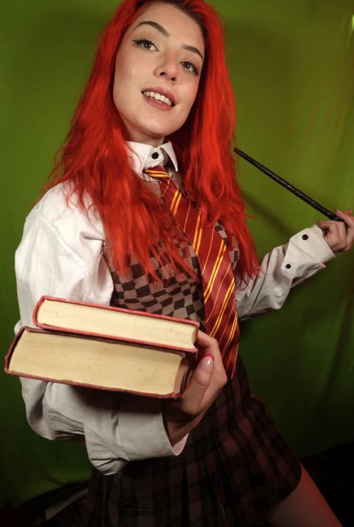 acting shy but posing bold