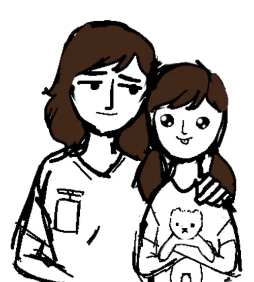 adult me & little me