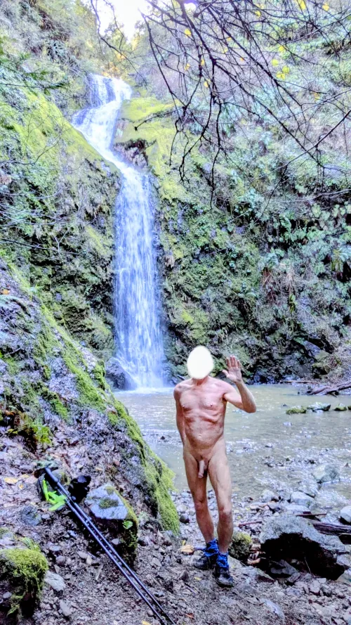 After all the rain, it was a great time to check out a waterfall.