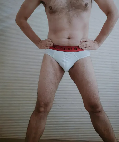 Age 54 - Posing in my briefs 