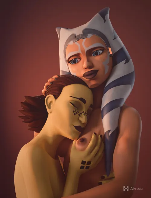 Ahsoka and Barriss wishes a Happy Valentine's (Airress)