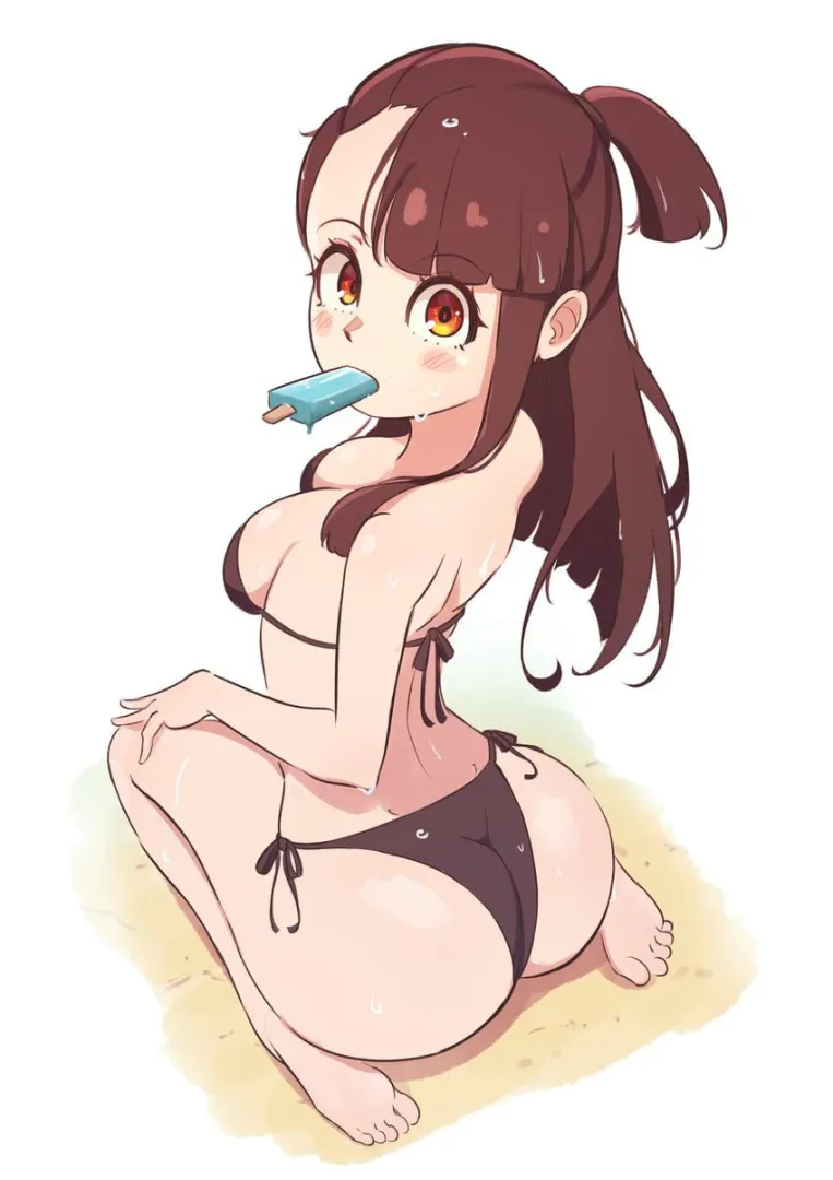 Akko & Her Cute Bikini Booty [Little Witch Academia]
