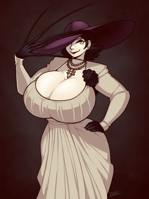 Alcina Dimitrescu is charming even in 2D (Blazbaros)