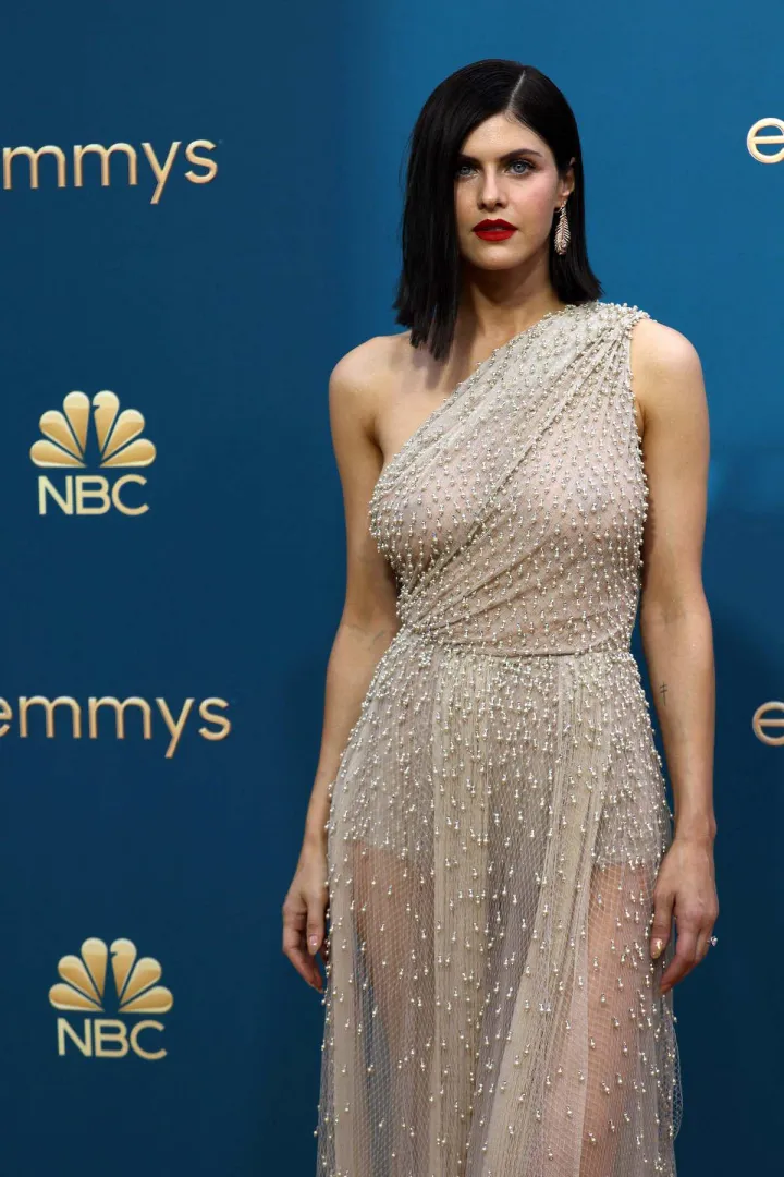 Alexandra Daddario see through at the Emmys