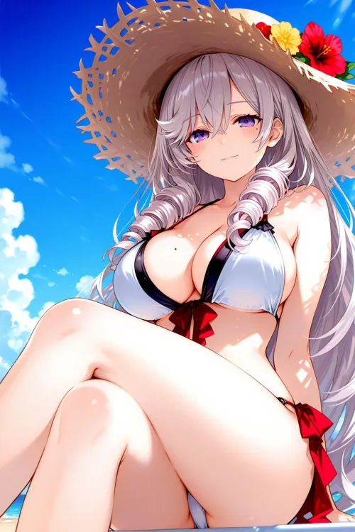 Algerie decided to spend the day at the beach with you