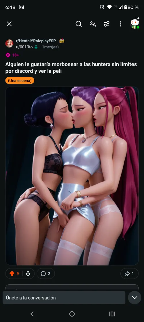 Alguien que le guste las hunterx para divertirse por tgm o discord