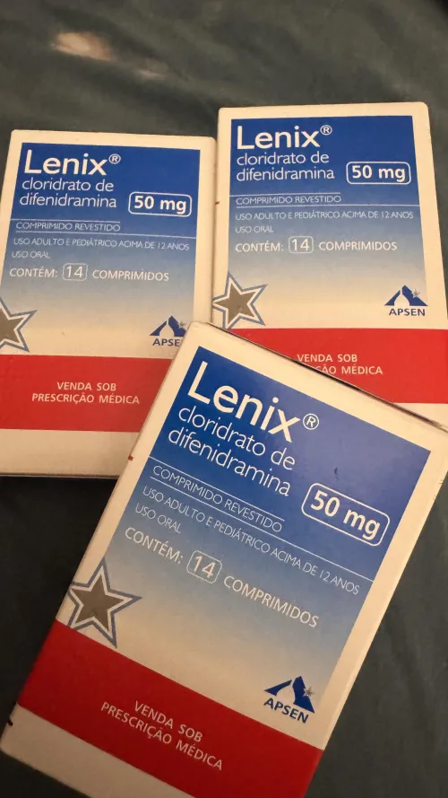 Alguém tem relatos sobre esse remedio? Lenix ou difenidramina