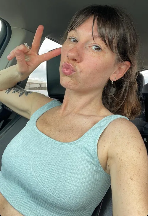 All natural and heavily freckled