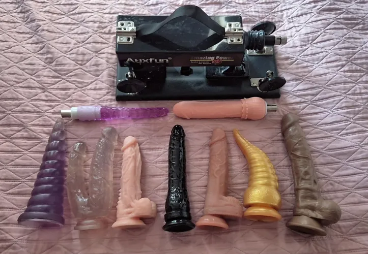 All the dildos I can use with my machine