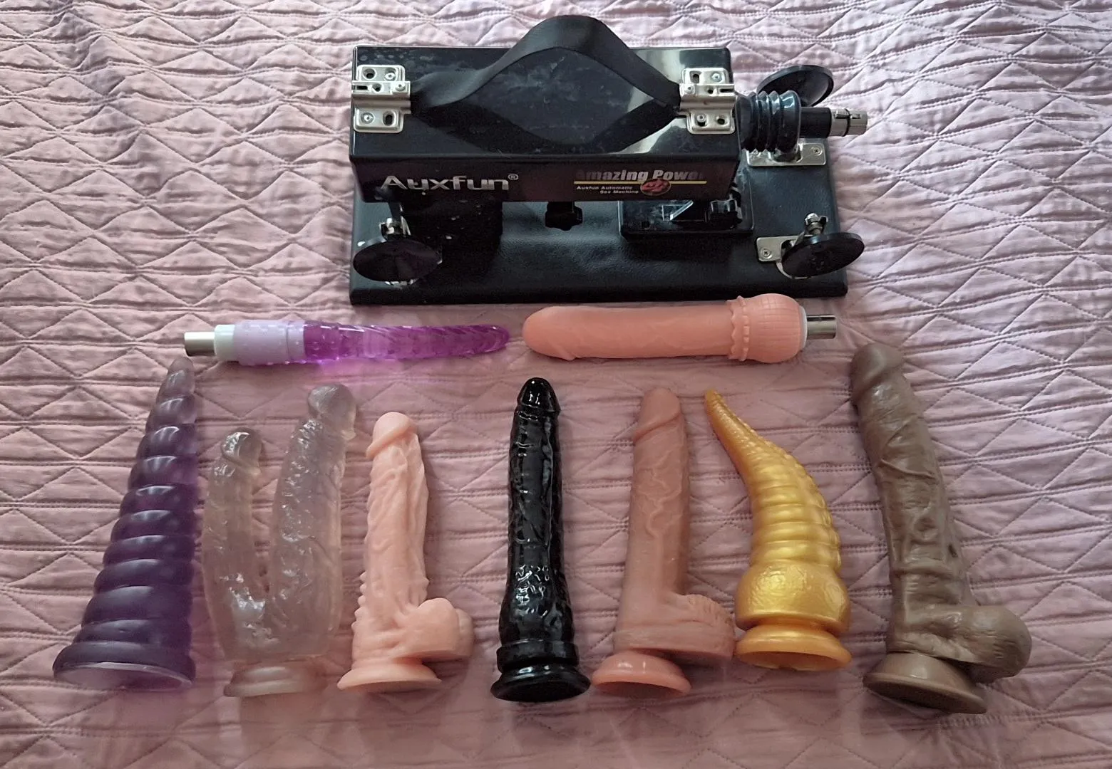 All the dildos I can use with my machine