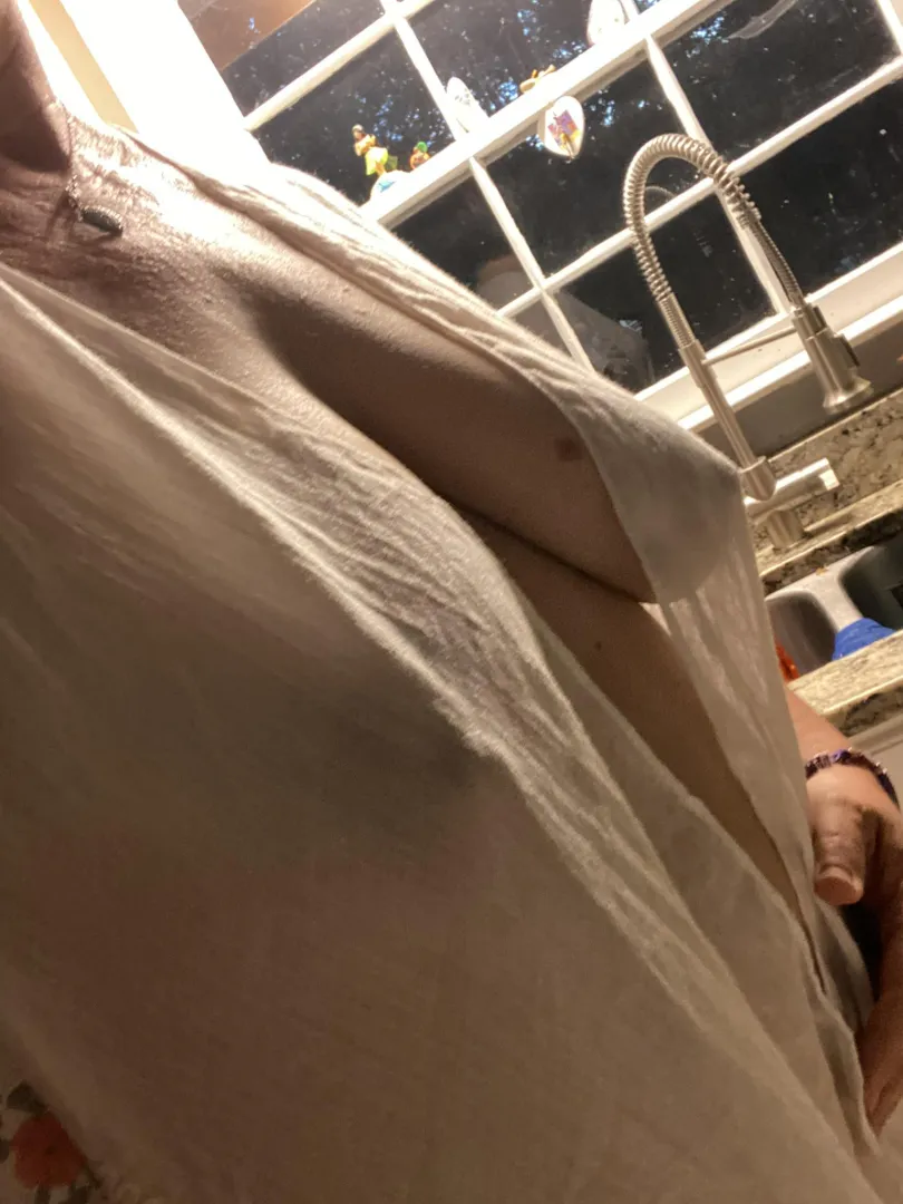 Almost exposed in the kitchen