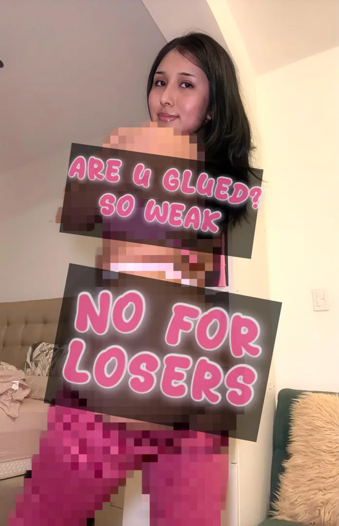 Always pixelated for you, no skin, just putting you in your place