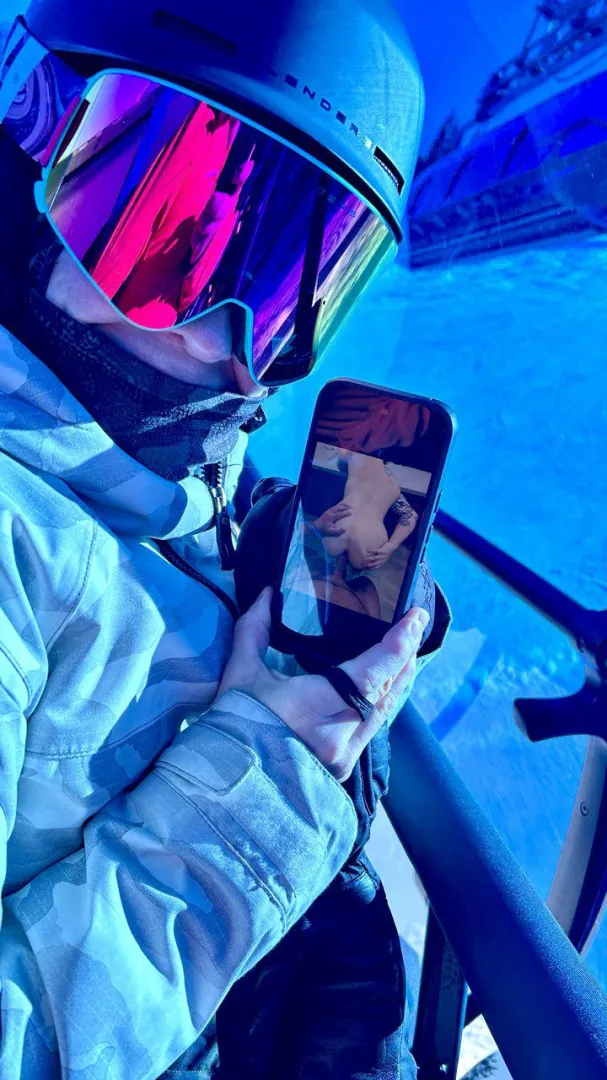 Anal princess goes snowboarding