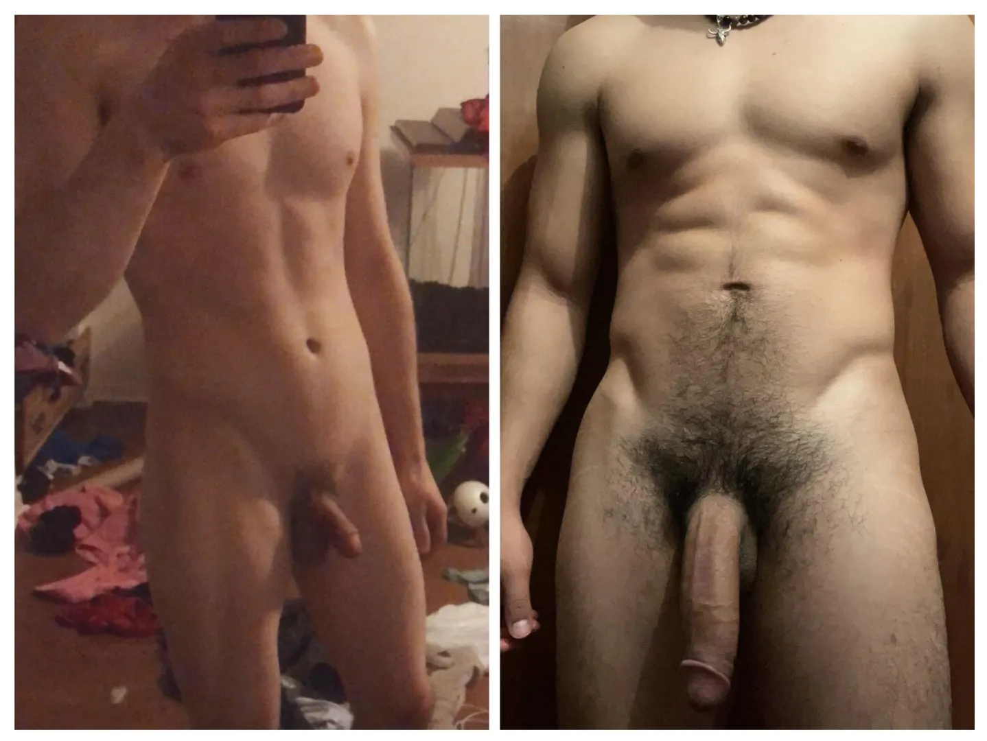 And hung guys wanna chat about size/compare? Smaller bottom here