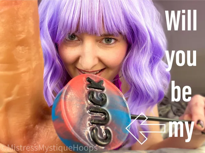 And there's only one way that I'll ever play with your cuck cock and balls!