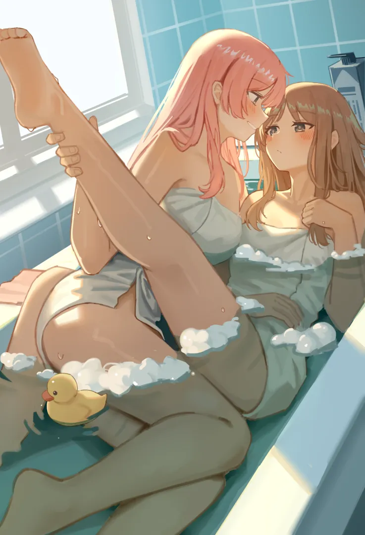 Anon and Soyo in the bath [BanG Dream!] (MILKTEA)