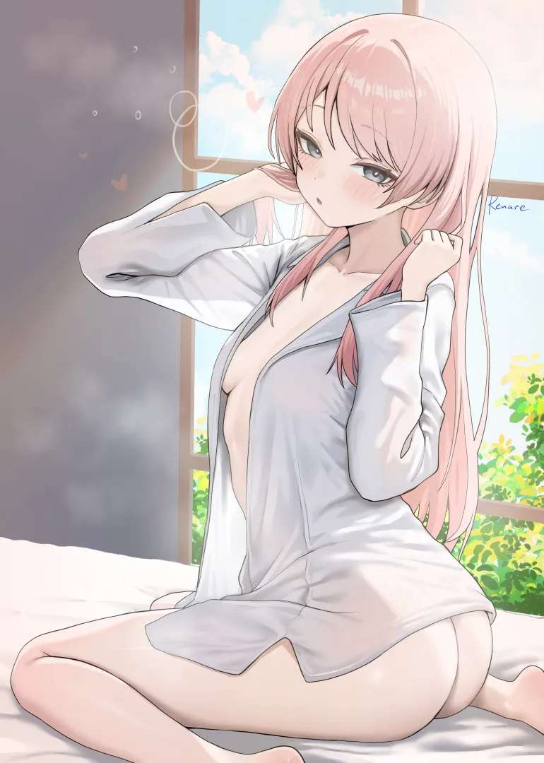 Anon wearing only a shirt [BanG Dream!] (renard-poire)