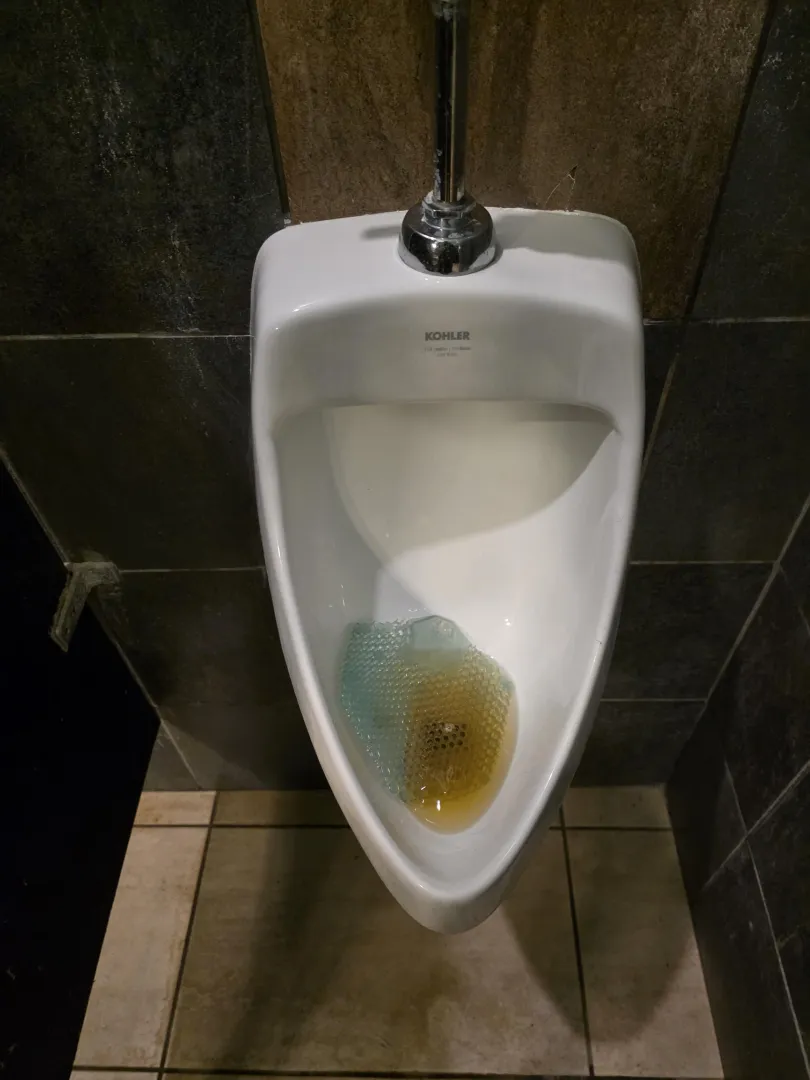 Anybody like to leave a urinal like this?