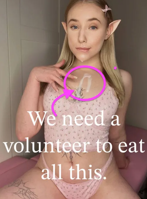 Are there any volunteers to eat sperm?