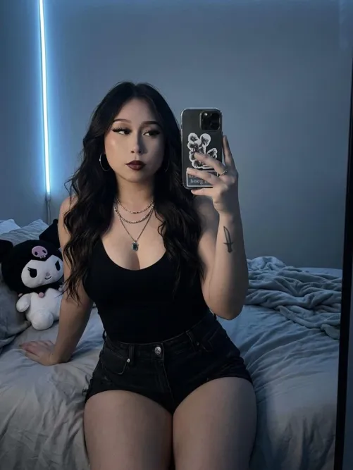 are u into geeky asian goth girls