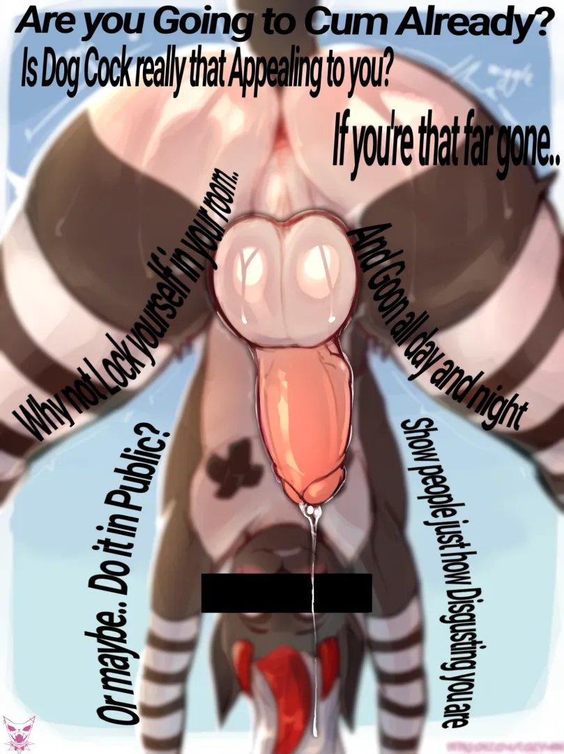 Are you *REALLY* that far gone? Disgusting Gooner..