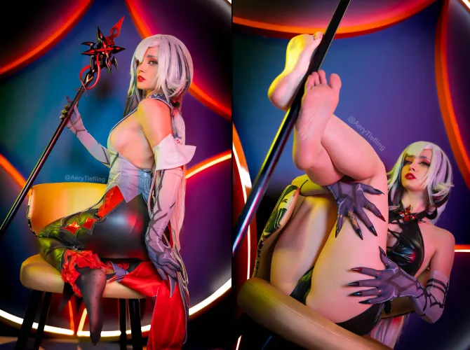 Arlecchino from Genshin Impact by Aery Tiefling [OC]