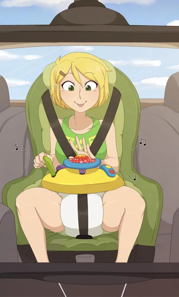 (Art by Merunyaa) “car drive..”