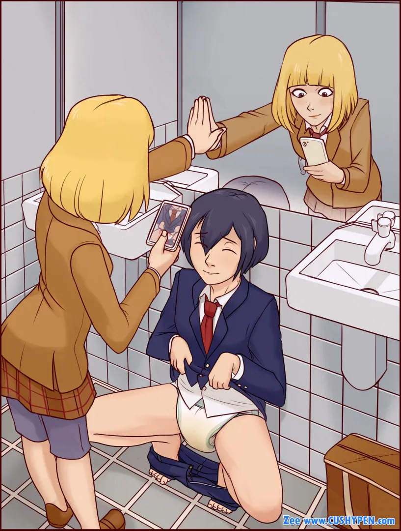 (Art by Zee) “bathroom break..!”