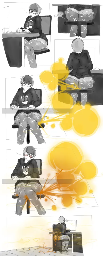 Art of the Month September 2022 Winner: Penny Farting while Gaming