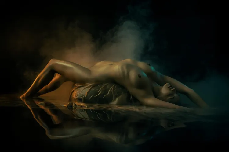 Art with Olivia Linz. Everything shot in camera.