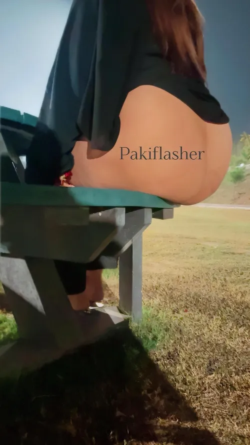 Ass out in park while wearing abaya [in ]