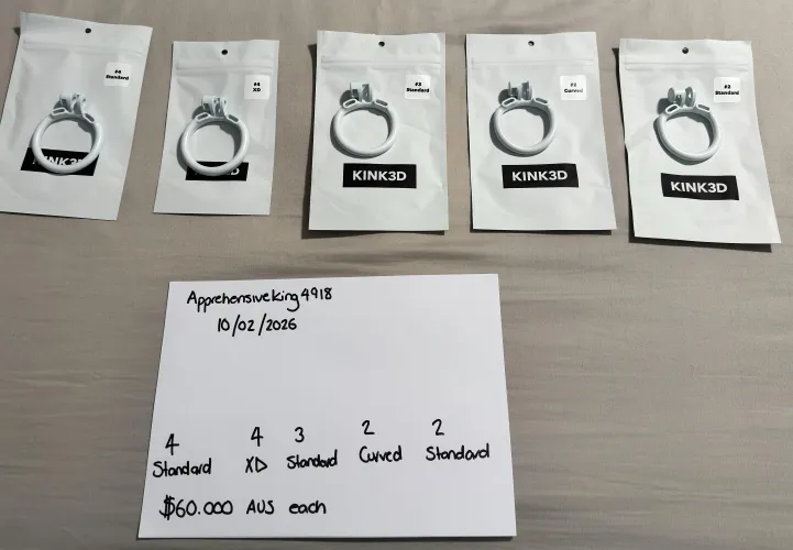 [ AUS ] Cobra Base Rings Arctic White, 4 Standard / 4 XD / 3 Standard / 2 Curved / 2 Standard.