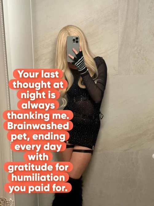 Bedtime means thanking your owner