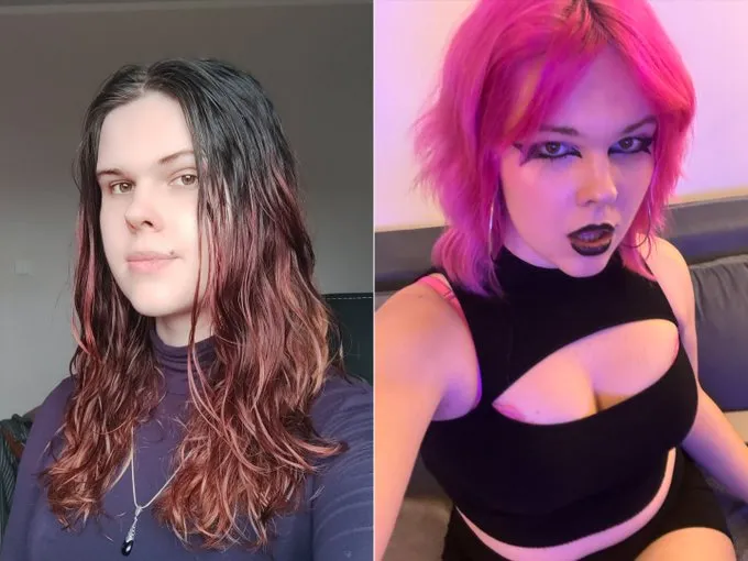 Been leaning more and more into goth bimbo lately, what do we think?