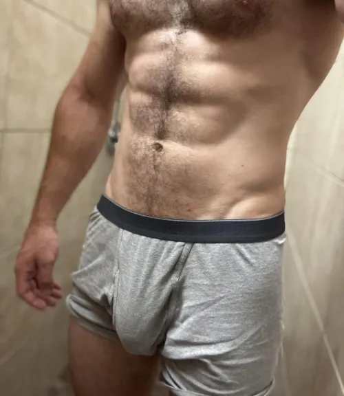 before shower