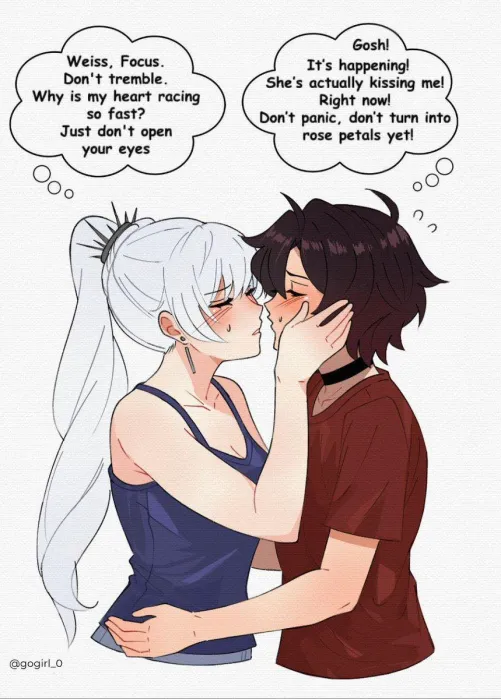 Before their first yuri kiss (gogirl_0) [RWBY]