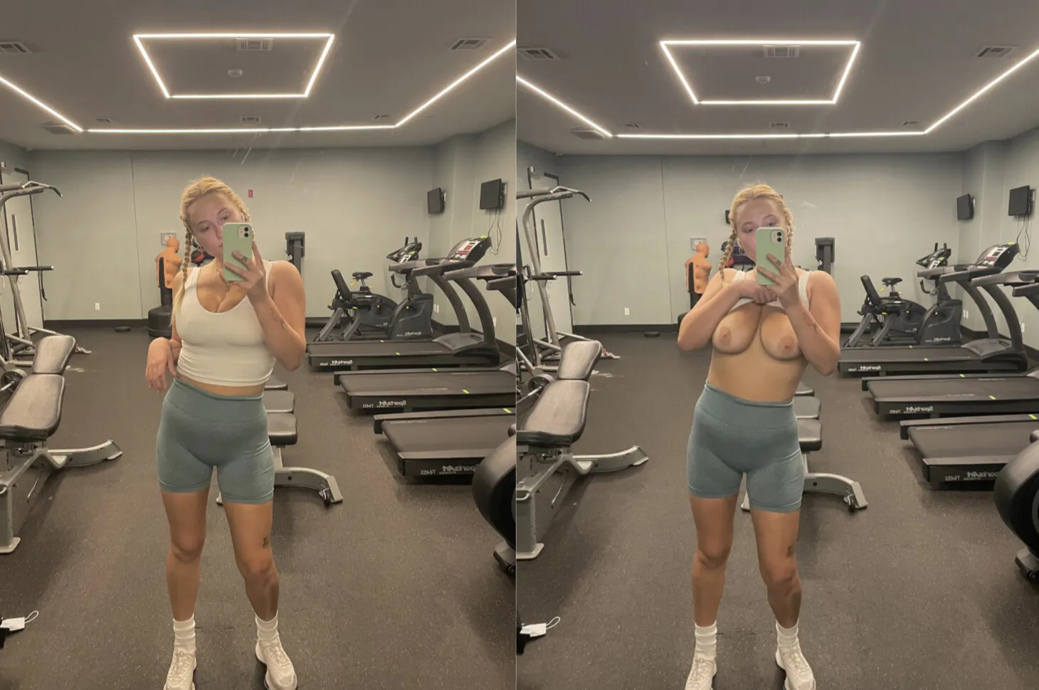 Before vs after the workout