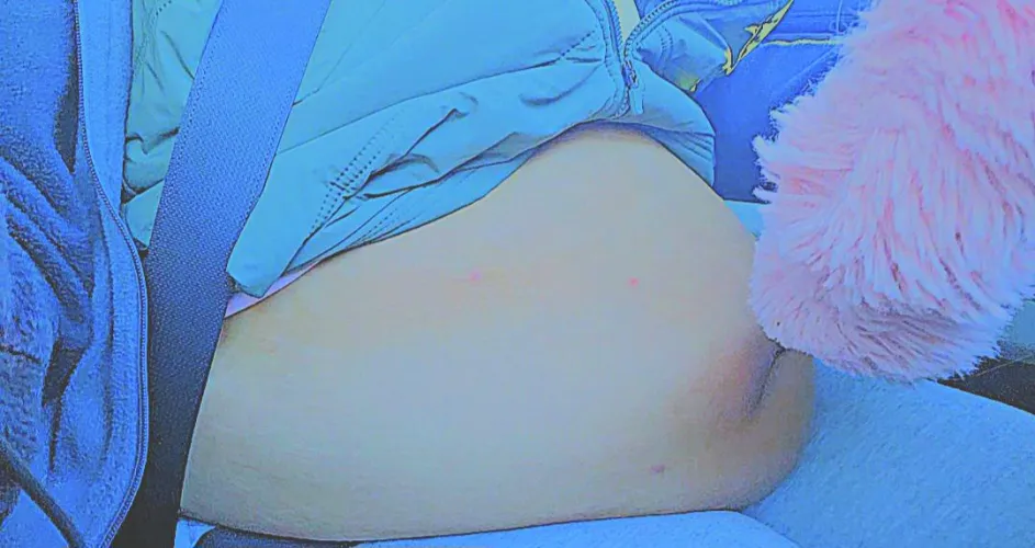 Belly takes up my lap now