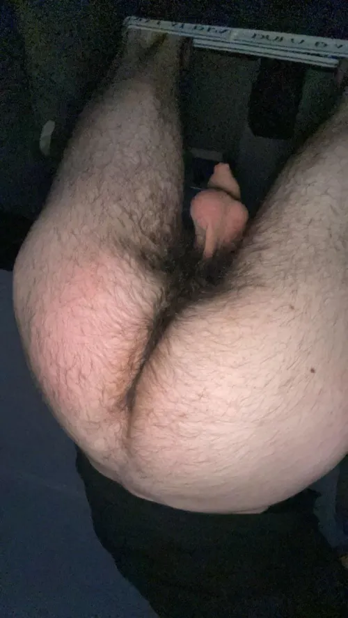 Bent over trying to show off my hole but I’m so hairy lol
