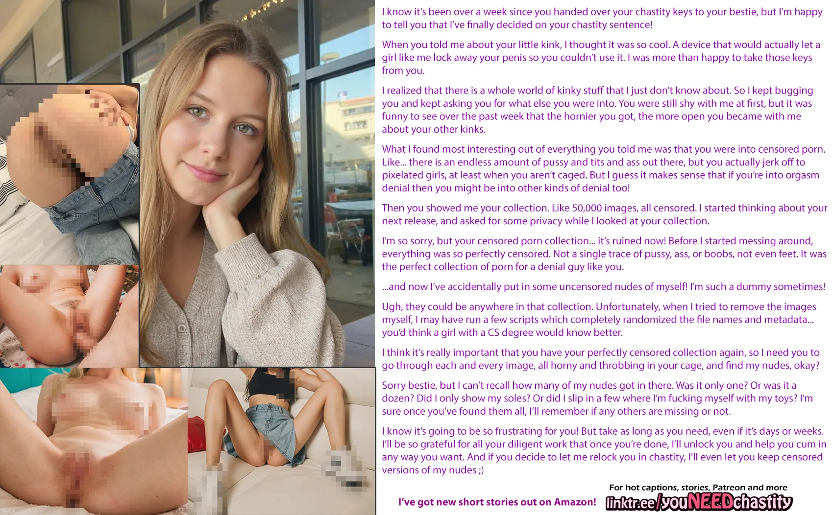 Bestie keyholder and the censored porn collection