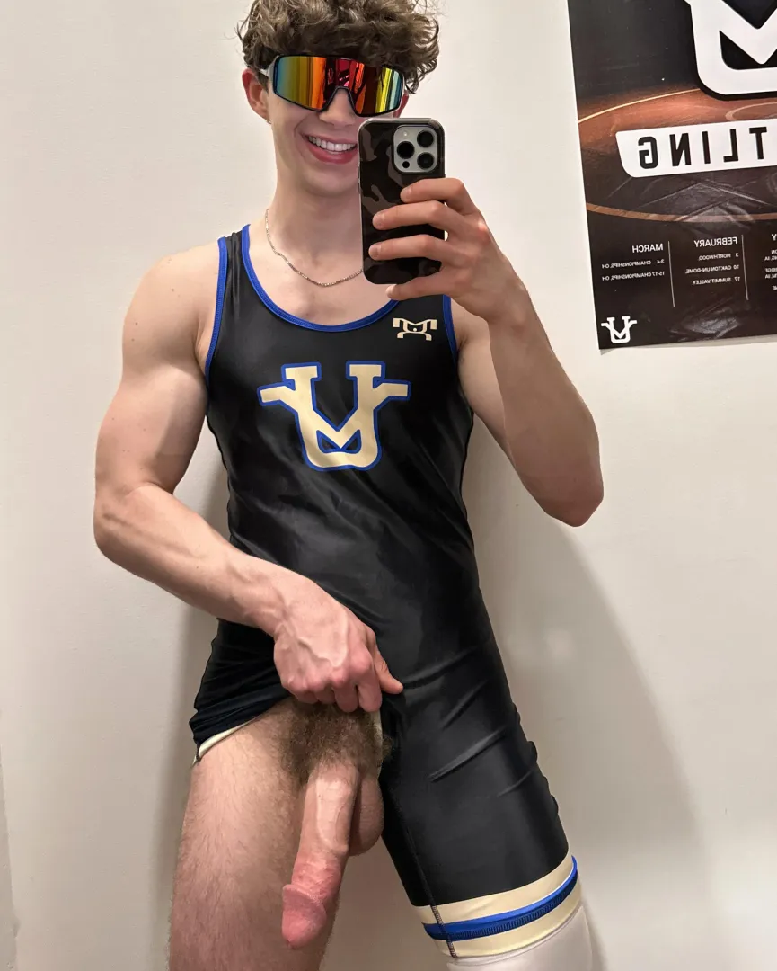 Bi wrestler [21] need my balls drained after my match