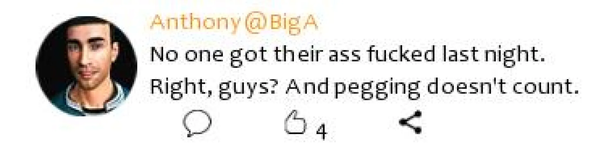BigA into pegging confirmed?