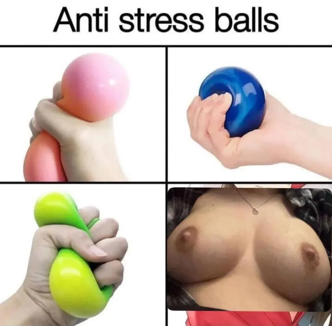Bigger tits = Better stress relief