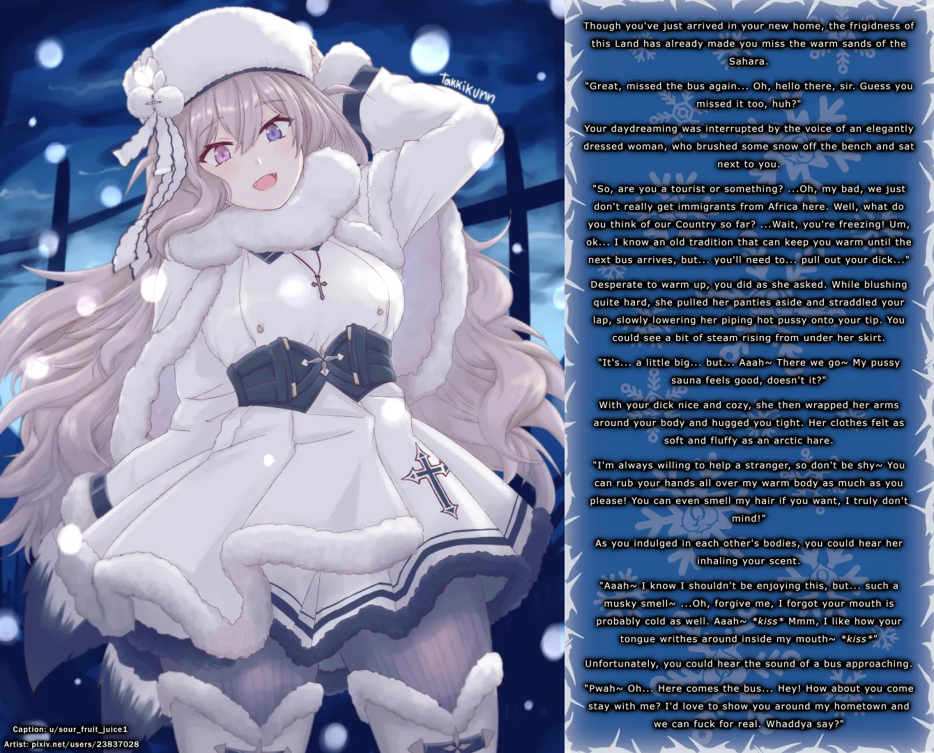 Black immigrant receives a warm welcome to his new home. [F4M] [Interracial] [Wholesome] ['Sex'] [Strangers To Lovers] [Male POV] Seele (Pixiv)