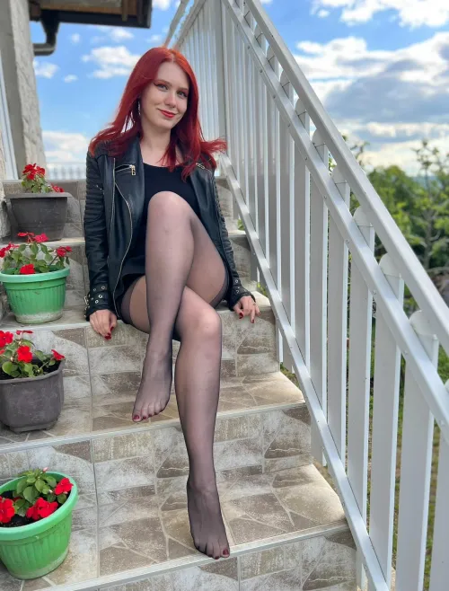 Black sheer tights
