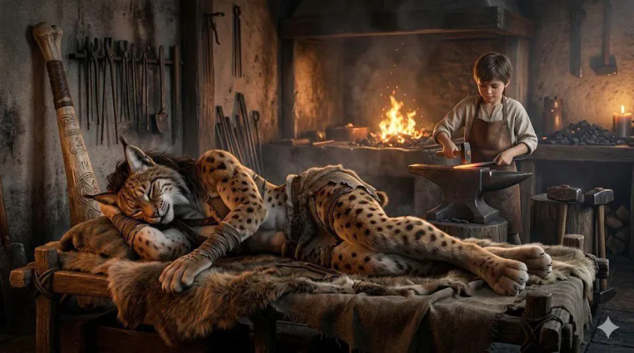 Blacksmith apprentice